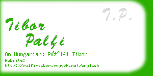 tibor palfi business card